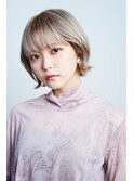【UNIX港北店】小顔レイヤーボブ#ブリーチ#ミルクティーベージュ