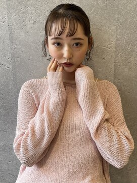 アース 三軒茶屋店(HAIR&MAKE EARTH) 三軒茶屋_レディース_ヘアアレンジ_ヘアセット_ブラウン_小顔