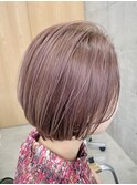 透明感抜群♪ダブルカラーブリーチハイトーンピンクブラウン