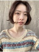 ボブの癖毛風パーマ