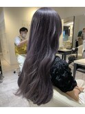 【山下】ラベンダーアッシュ韓国風ヘア