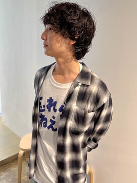 シテン(SITEN) メンズショートウルフ/スパイラルパーマ/ニュアンスパーマ