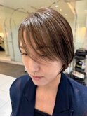 前髪長めショートボブ