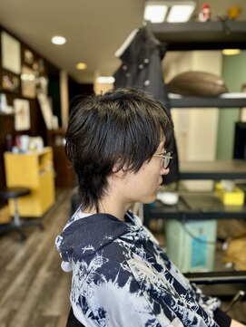 髪きる、ところ。 ウルフショート