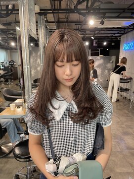 アイズ 横浜(IS) 横浜/mikiya指名/レイヤーカット/ミルクティーブラウン