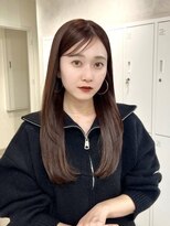 ハオ(hao)&nbsp;【hao渋谷】akane マロンブラウンくびレイヤー10代20代30代