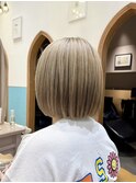 ミニウルフレイヤーカット顔周り前髪韓国ショートボブ/立川