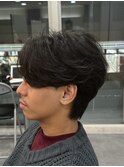 ニュアンスパーマ センターパート フェザーパーマ