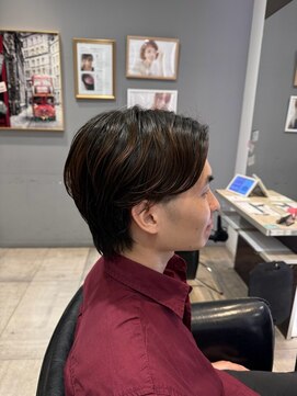 アース 長崎時津店(HAIR&MAKE EARTH) センターパート×マッシュカット