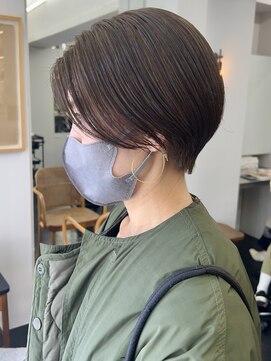 シベルバレー 横浜(sibell) ＊20代30代前髪なしショートハンサムショートレイヤー丸み耳掛け