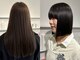 シニエ バイ ビセオ(Signet by VISEO)の写真/[植田駅]ショートもロングもお任せください！真っすぐになりすぎない、自然なストレートが魅力☆