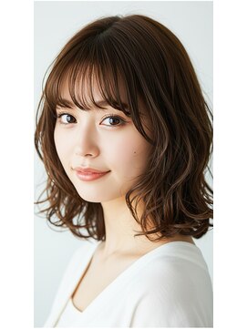 ビューティフルマインド(Beautiful mind) 柔らかウェーブ×ナチュラルブラウンボブ