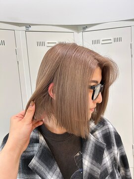 アーチバイケンジ(arch by kenje) ボブ/ベージュカラー/ブリーチありダブルカラー