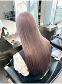 くびれヘアアプリコットオレンジハイライトカラーブルーカラー