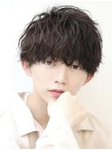 波巻きパーマメンズツイストスパイラルパーマツーブロック