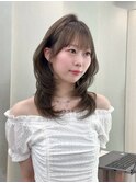 ◯ オリーブグレー/韓国/レイヤーカット/髪質改善/縮毛矯正/札幌