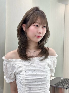ロンドリゼル 札幌(Lond RiseL) ◯ オリーブグレー/韓国/レイヤーカット/髪質改善/縮毛矯正/札幌