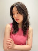ブリーチなしココアベージュ黒髪質改善オリーブグレーレイヤー