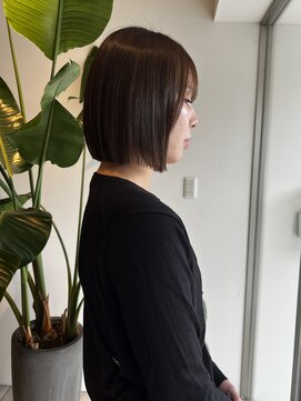 美容室 アイディー i-dee ボブ×オリーブベージュ