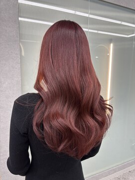 ボタン ハカタ(VOTAN hakata) 市野瀬裕奈/チェリーレッド/ワインレッド/レイヤーカット/暗め