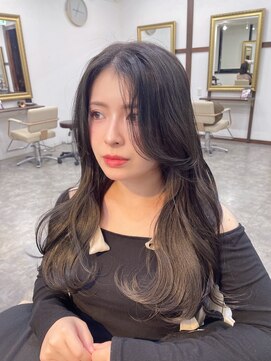 ネウィサリュー 立川(newi saLyu) 韓国顔まわりレイヤーカット髪質改善透明感カラー20代30代40代