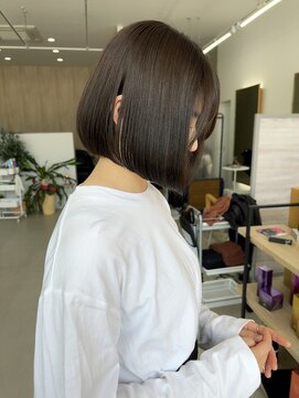 ミリ 奈良店(mm) ボブ/近鉄奈良/オリーブ/学割/奈良/髪質改善トリートメント