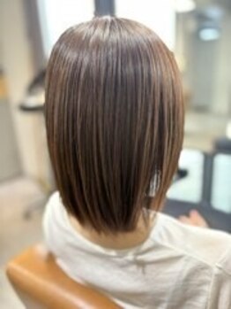 スーリール 西大分店(Sourire)の写真/【ダメージレス×艶髪】大人女性のためのナチュラル縮毛矯正☆40代からの悩みに寄り添う髪質改善MENUも好評