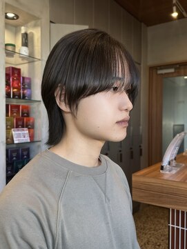 エリマバイフィフス 調布(elima by fifth) 調布ストレートパーマレイヤーボブウルフショートヘアグレージュ