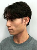 セプト 博多(SEPT.) ニュアンスパーマ ツーブロック ビジネスパーマ 黒髪