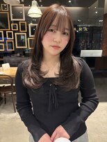 サラビューティーサイト 九大学研都市店(SARA Beauty Sight)&nbsp;レイヤーカット/ココアブラウン/ナチュラルカラー/ワンカラー