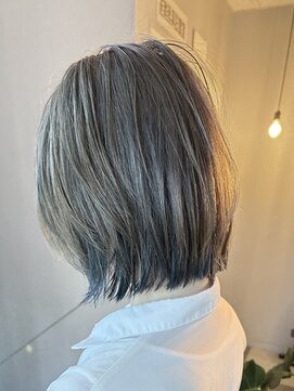 ファボ(favo.) グレー×ブルー