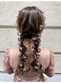 ツインあみおろし[新宿/新宿駅/ヘアセット/ヘアメイク]