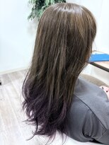 フォンタナ(Fontana) 透明感グレージュ×パープルグラデーション