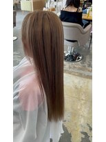 ボンドヘアステージ 良福寺店(BOND hair stage)&nbsp;ハイトーン×ローライトで魅せる、大人の髪質改善ストレート