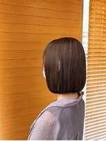 オーガニックエコ 川越(organic+eco)&nbsp;夏◎切りっぱなしコンパクトボブ/ブリーチなしカラー/艶髪小顔