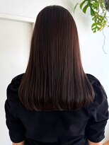 オーシャン(Ocean)&nbsp;艶髪 ロング ワンカール ダークブラウン 髪質改善ストレート
