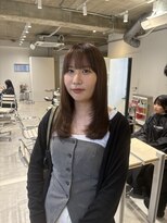 ローレンジウ(LOREN JU)&nbsp;着物ヘア/ダークアッシュ/ミディアムレイヤーカット/名古屋名駅