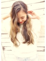 メロウ(MELLOW)&nbsp;【外国人風3Dカラー】３Dブリーチハイライトカラー☆