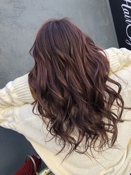 ヘアーシグネチャー(Hair Signature) ピンク系ゆる巻きMIXカール