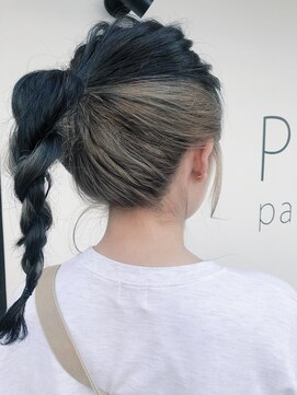 ヘアーメイクパウダー 天王寺寺田町店(Hair make powder) 大人可愛いことりベージュインナーカラー愛されグレージュカラー