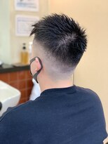 メンズ美容室 タカミ&nbsp;短髪フェードアップバング