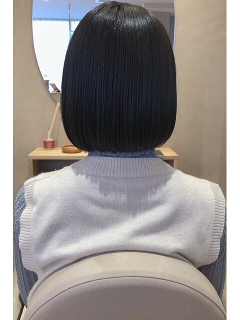 【till_ikeda】sleek bob＋ash black