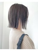 くすみブルー外ハネベージュ【吉祥寺】