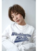 大人可愛いショートボブ