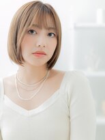 モッズヘア 上尾西口店(mod's hair) シースルーバング艶カラー前下がり大人ボブa上尾20代30代40代