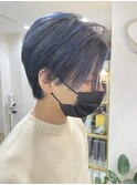 【racic】メンズカットブルーハイライト