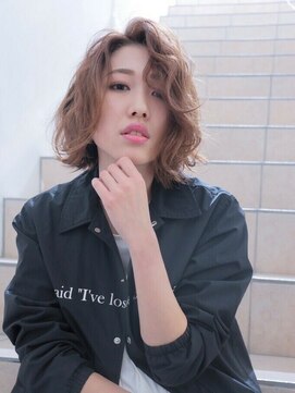 エムスラッシュ センター南(M.SLASH) ■切りっぱなし無造作パーマミディM.SLASHセンター南15-10★