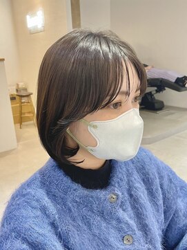 ベンジー 仙台店(benji) 大人気フェイスレイヤーボブ 20代30代40代
