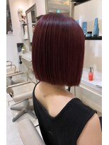 シェイプスヘアデザイン 上三川店(Shape's hair design)&nbsp;ボブ×ピンクレッド