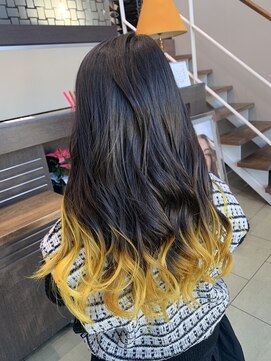 ヴァンカウンシル Kuwana(VAN COUNCIL) グラデーションカラー　イエロー